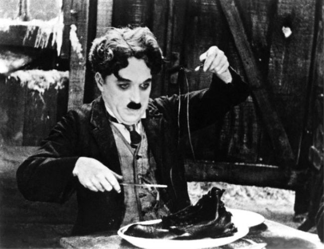 Charles Chaplin in 'The Gold Rush'