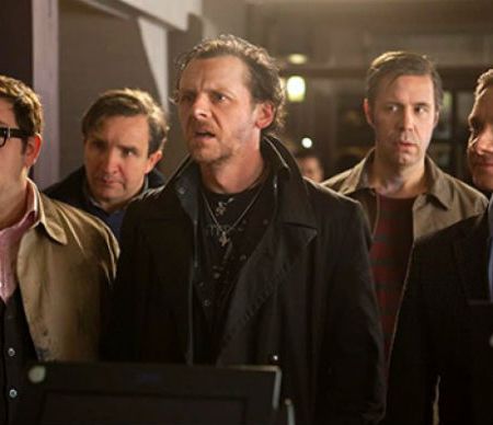 Simon Pegg, Nick Frost and company in Edgar Wright's 'The World's End' (Focus Features)